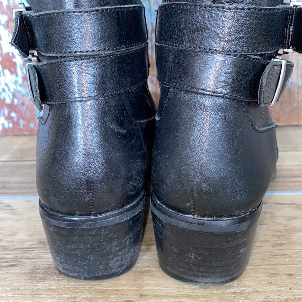 Arturo Chiang Benni Black Leather Boots - Picture 9 of 13